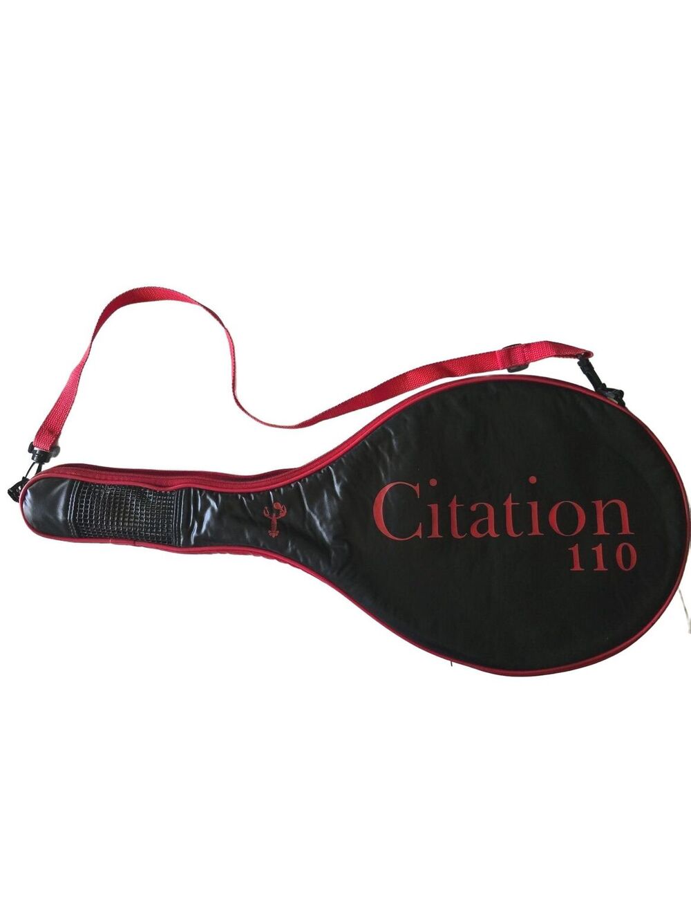 Vintage Citation 110 Tennis Racket with Matching Red & Black Zippered Cover Case